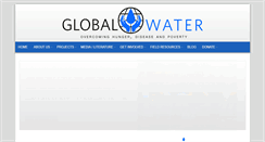 Desktop Screenshot of globalwater.org
