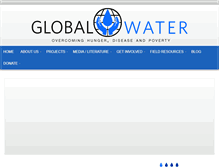 Tablet Screenshot of globalwater.org
